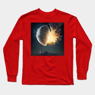 What would happen if the Moon exploded? Long Sleeve T-Shirt